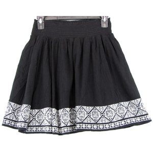 SALE! Abstract Flare Black Midi Knee Skirt